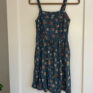 Blue mini sun dress